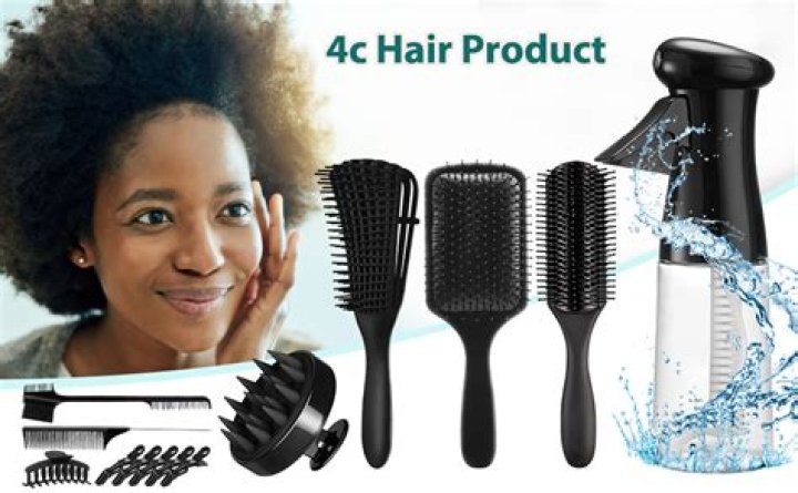 A black hair drying brush.