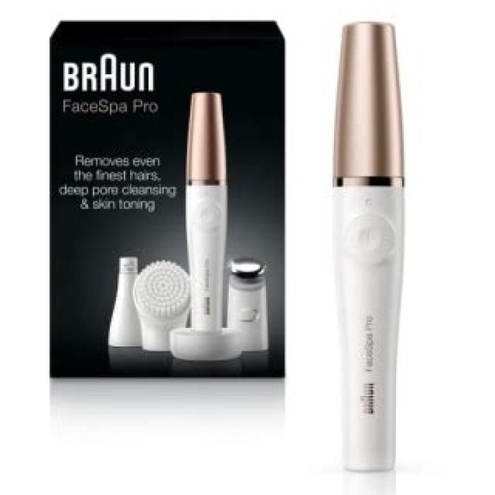 A Braun facial hair remover
