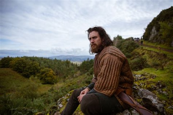 Aaron Taylor Johnson at Outlaw King in London