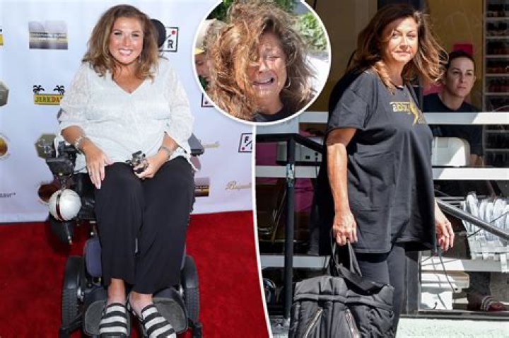 Abby Lee Miller in her wheelchair at the Santa Monica beach