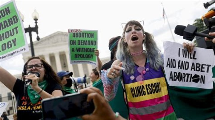 Abortion Ban Protesters Gathered In NYC