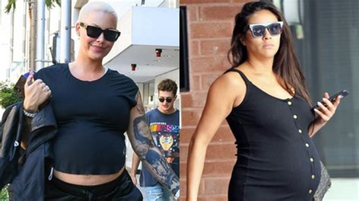 Amber Rose & Shay Mitchell Show Off Their 9-Month Baby Bumps Days Before Giving Birth — New Pics
