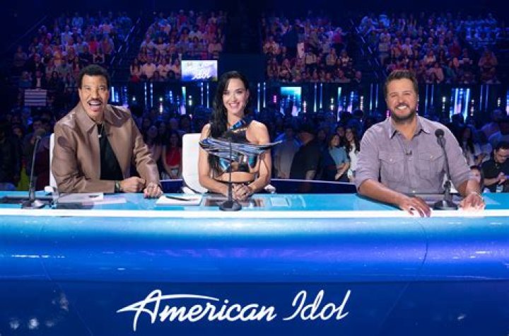 AMERICAN IDOL &ndash; ABC&rsquo;s &ldquo;American Idol&rdquo; host Ryan Seacrest with judges Lionel Richie, Katy Perry and Luke Bryan, and in-house mentor Bobby Bones. (ABC/Gavin Bond) KATY PERRY