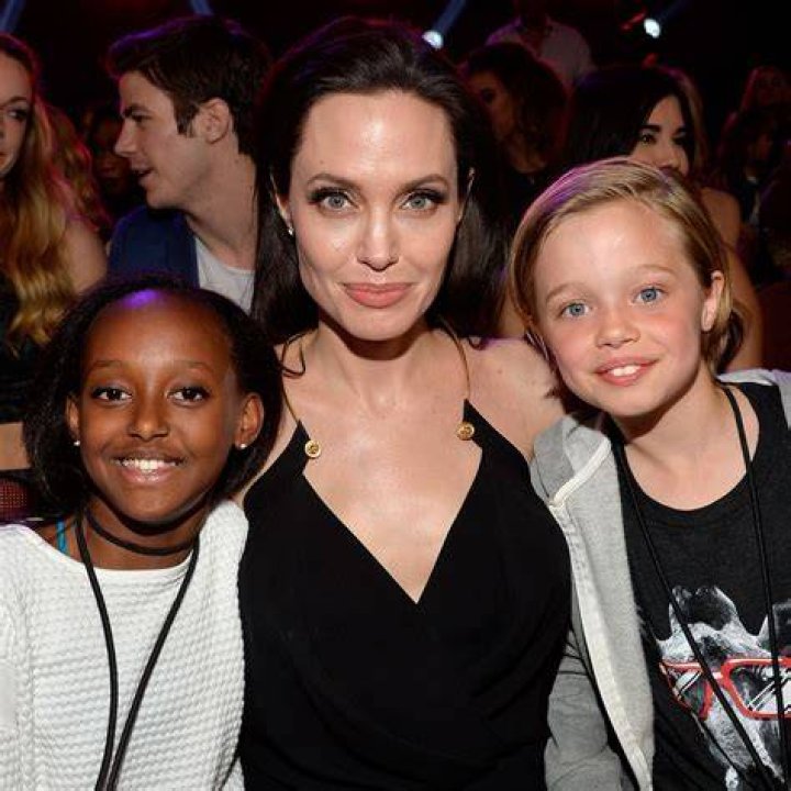 Angelina Jolie & Kids With JR