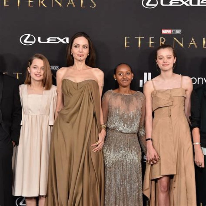 Angelina Jolie and five of her six kids at the &lsquo;Eternals&rsquo; Premiere