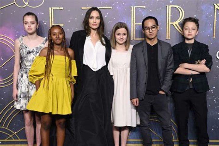 angelina jolie and her kids