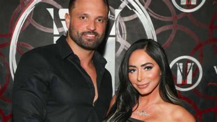 Angelina Pivarnick & husband on the red carpet
