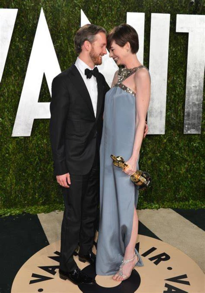Anne Hathaway & Adam Shulman At Valentino
