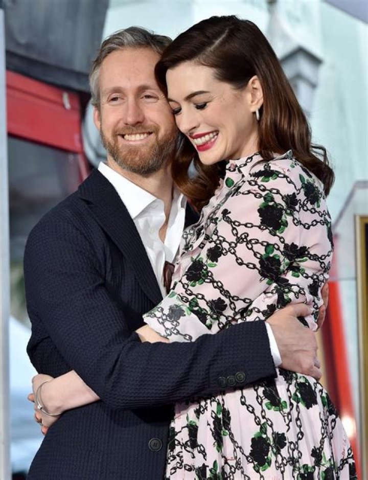 Anne Hathaway and Adam Shulman Anne Hathaway honored with a Star on the Hollywood Walk of Fame, Los Angeles, USA - 09 May 2019