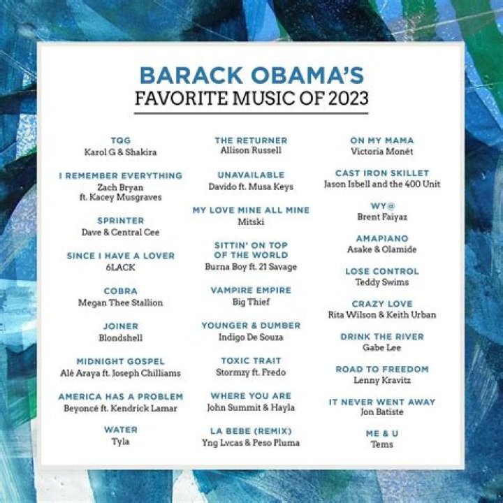 Barack Obama Reveals ‘Music Guru’ Sasha, 19, Helped Him Curate His ‘Favorite Songs Of 2020’ Playlist