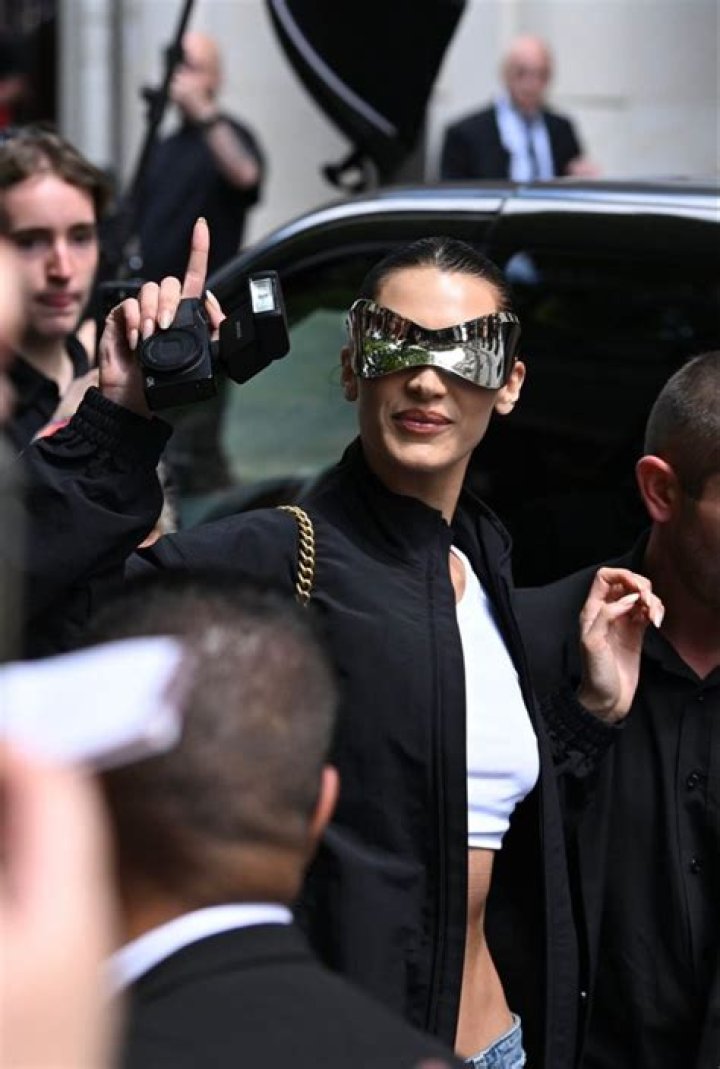 Bella Hadid Leaving Balenciaga Fashion Show