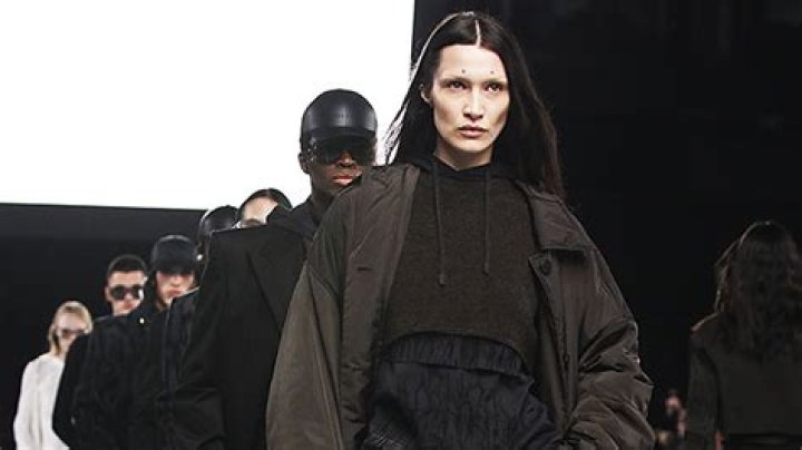 Bella Hadid Wears Bizarre Forehead Studs At Givenchy Show For PFW – Photos