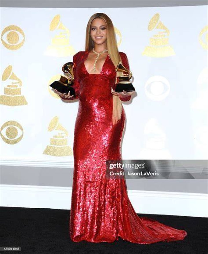 Beyonce Press Room - 59th Annual Grammy Awards, Los Angeles, USA - 12 Feb 2017 Beyonce poses in the press room during the 59th annual Grammy Awards ceremony at the Staples Center in Los Angeles, California, USA, 12 February 2017. Beyonce won the Best Urban Contemporary Album, 'Lemonade' and Best Music Video, 'Formation.'