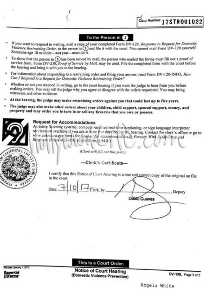 Blac Chyna Restraining Order Documents Against Rob Kardashian