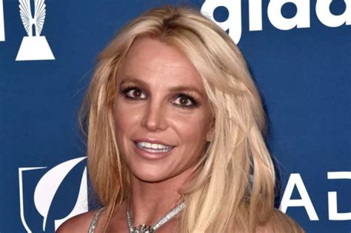 Britney Spears In A Silver Dress