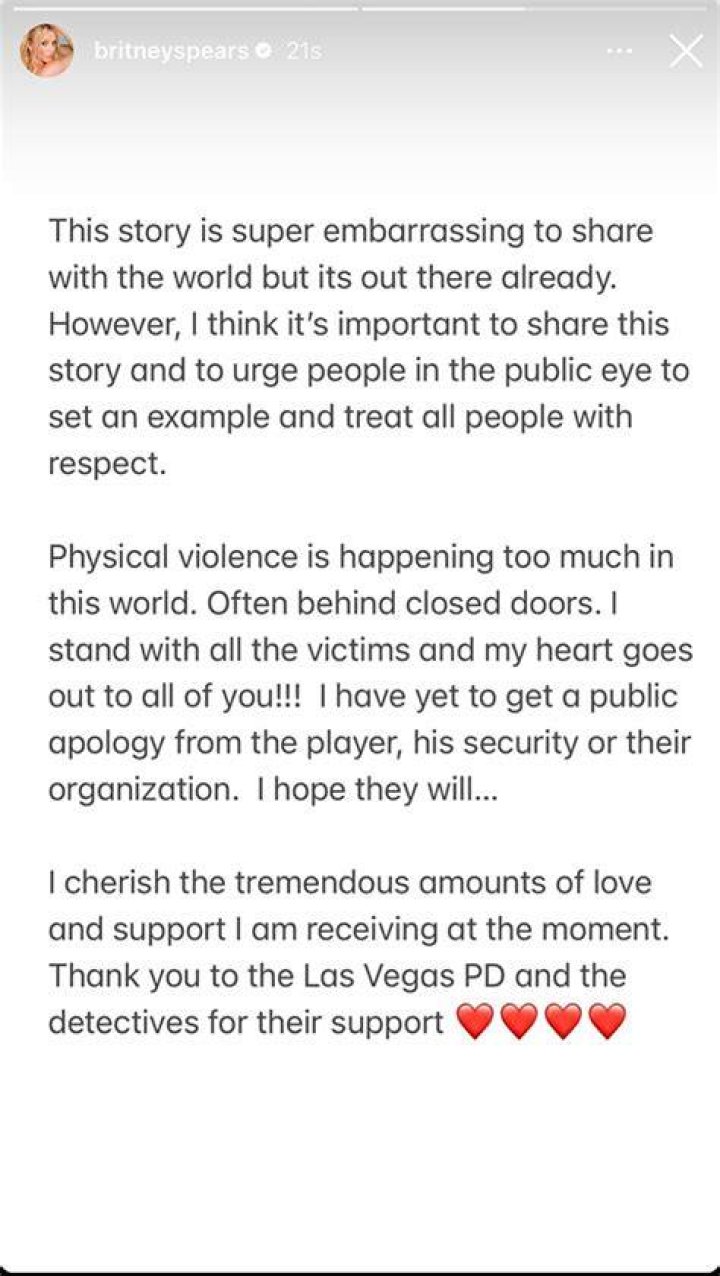 Britney Spears Issues Statement After Security Guard Slap Incident – Hollywood Life