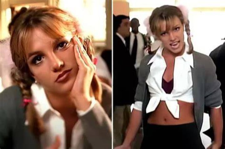 Britney Spears Wears A Skimpy Costume Onstage