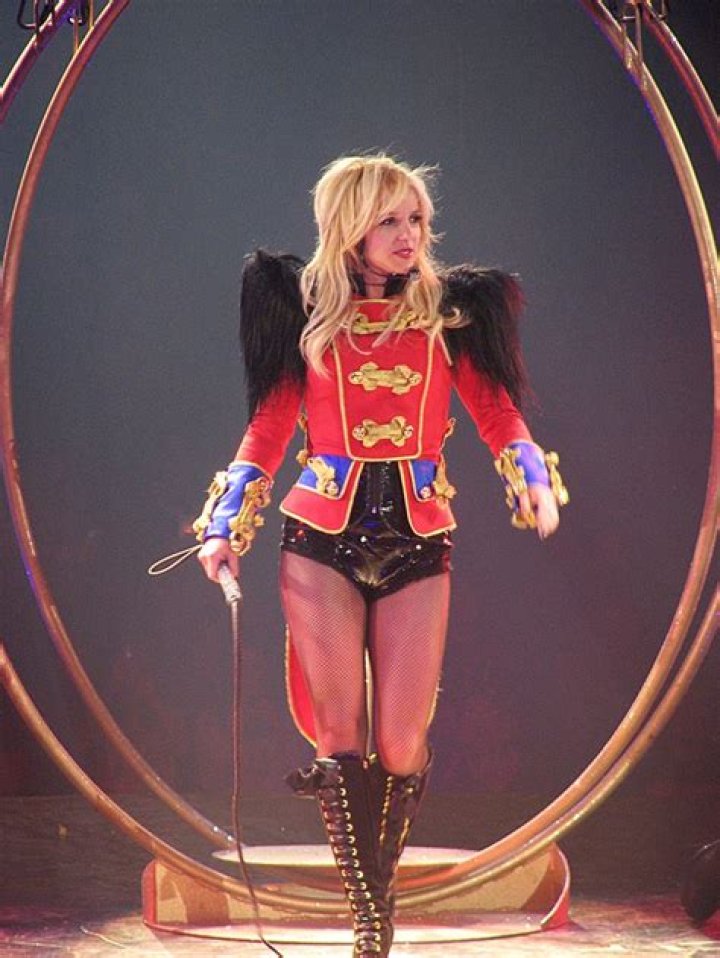 Britney Spears Wears Mesh Bodysuit