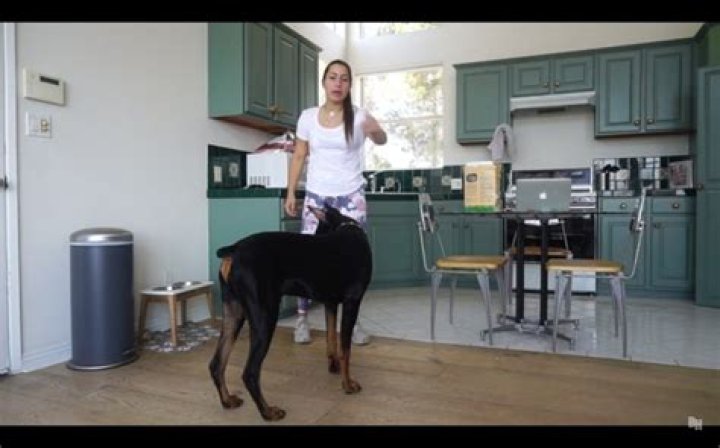 Brooke Houts with her dog