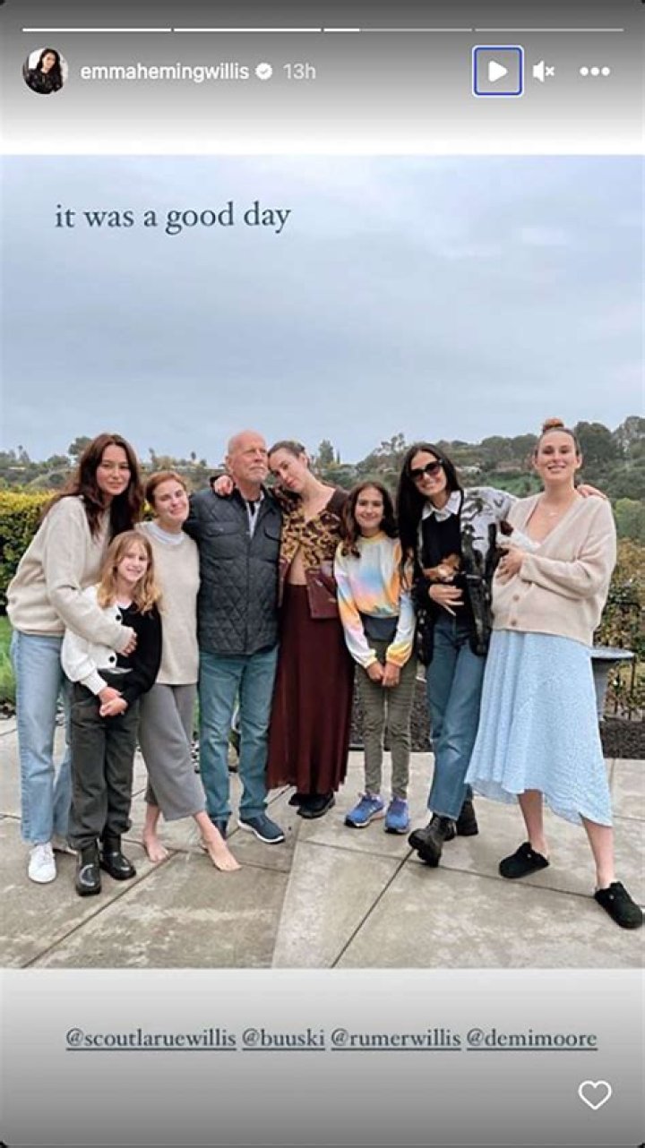 Bruce Willis & his family