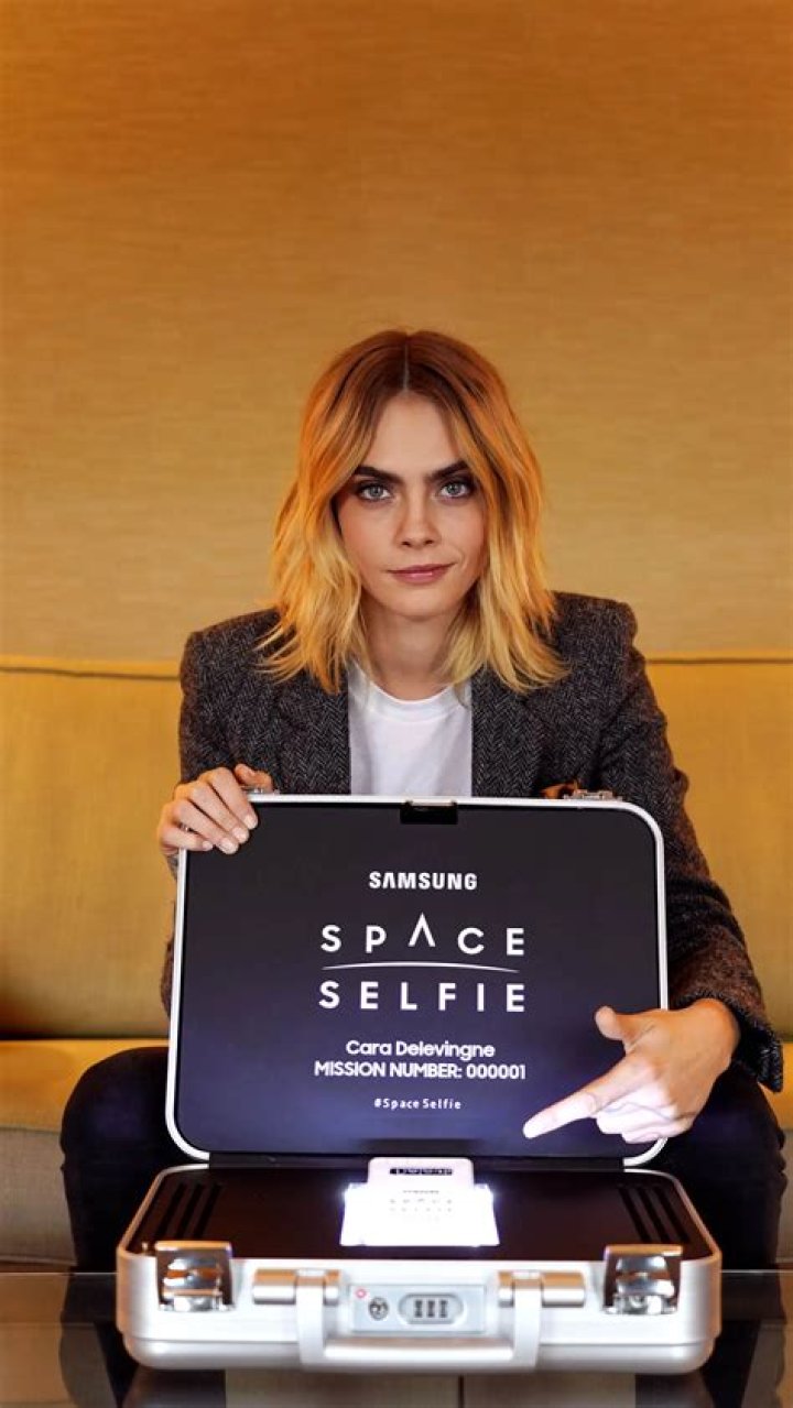 Cara Delevingne Samsung Space Selfie launch party, SamsungKX, London, UK - 23 Oct 2019