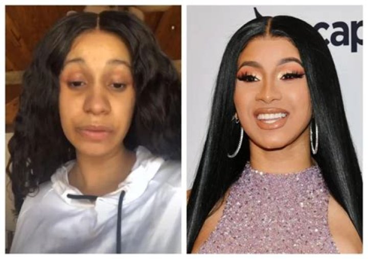 cardi b no makeup