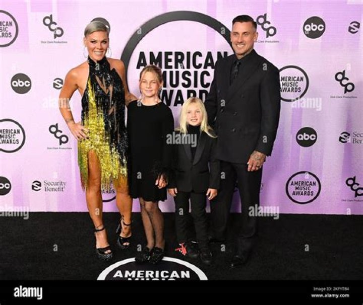 Carey Hart, Willow Hart, Jameson Hart, Pink American Music Awards, Arrivals, Los Angeles, California, USA - 20 Nov 2022