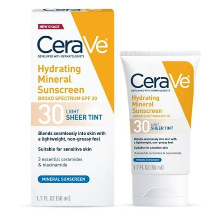 CeraVe Tinted Hydrating Mineral Sunscreen