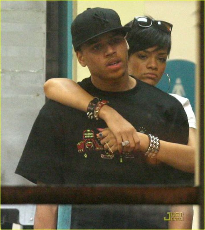 Chris Brown and Rihanna Kissing