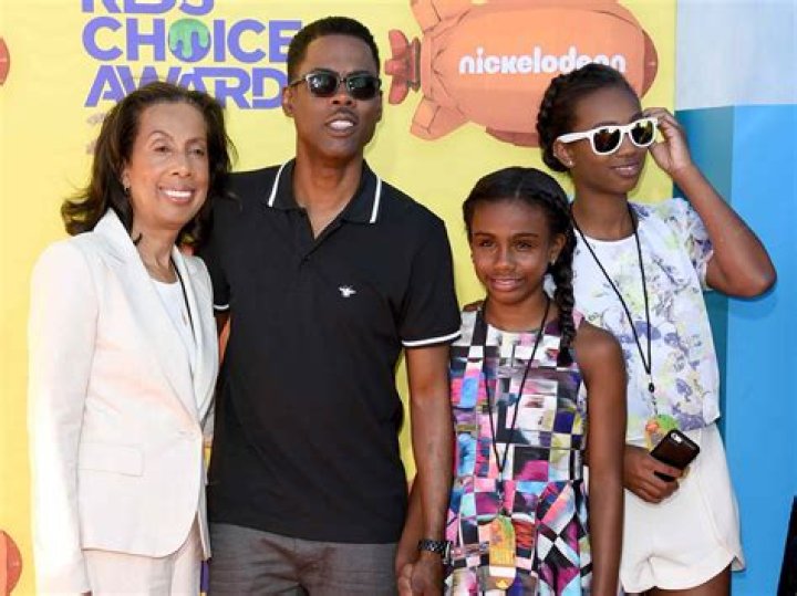 Chris Rock with his mother Rosalie and daughters Zahra Savannah Rock and Lola Simone Rock Nickelodeon's 28th Annual Kids Choice Awards, Los Angeles, America - 28 Mar 2015
