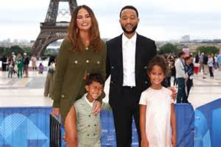 Chrissy Teigen and Luna at VAX Live