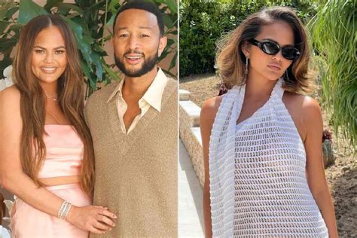 Chrissy Teigen Wears A Cheeky Swimsuit