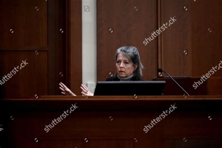 Christie Dembrowski, the older sister of Johnny Depp, testifies during the 50 million US dollars Depp vs Heard defamation trail at the Fairfax County Circuit Court in Fairfax, Virginia, 12 April 2022. Johnny Depp's 50 million US dollars defamation lawsuit against Amber Heard is expected to last five or six weeks. Depp v Heard defamation lawsuit at the Fairfax County Circuit Court, USA - 12 Apr 2022