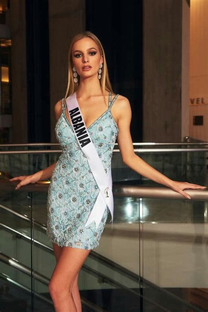 Cindy Marina, Miss Albania 2019 competes on stage in her evening gown during the MISS UNIVERSE&reg; Preliminary Competition at the Marriott Marquis in Atlanta on Friday, December 6, 2019. The Miss Universe contestants are touring, filming, rehearsing and preparing to compete for the Miss Universe crown in Atlanta. Tune in to the FOX telecast at 7:00 PM ET on Sunday, December 8, 2019 live from Tyler Perry Studios in Atlanta to see who will become the next Miss Universe. HO/The Miss Universe Organization