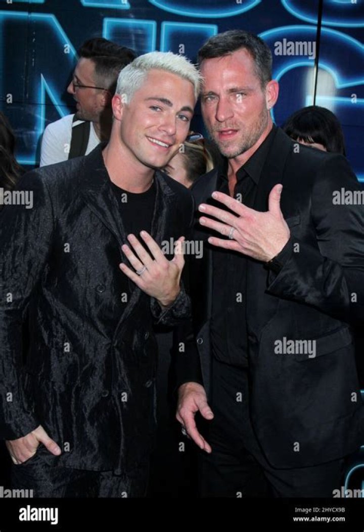 Colton Haynes at the Paul Smith show