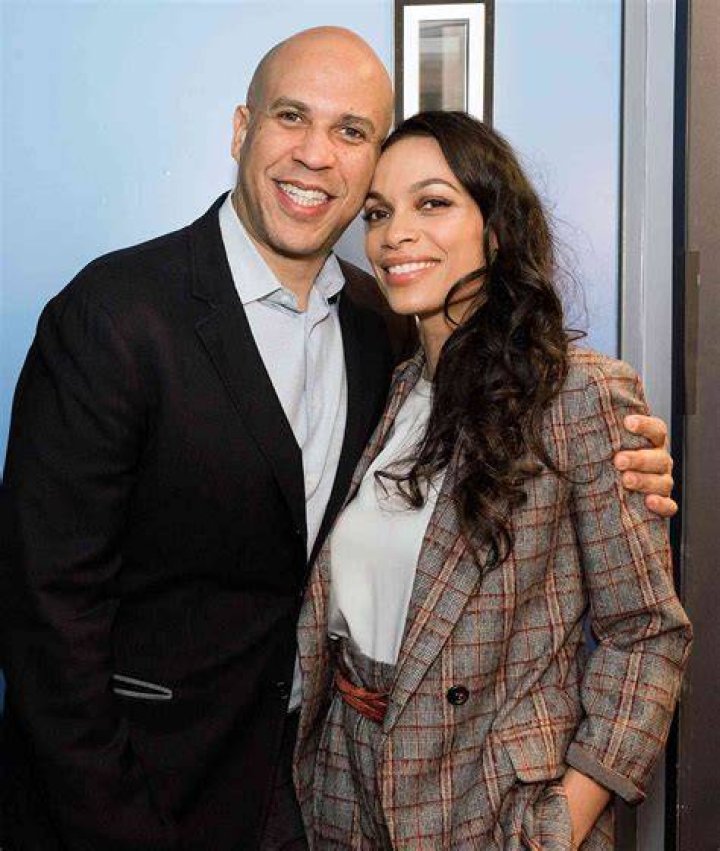 Cory Booker and Rosario Dawson