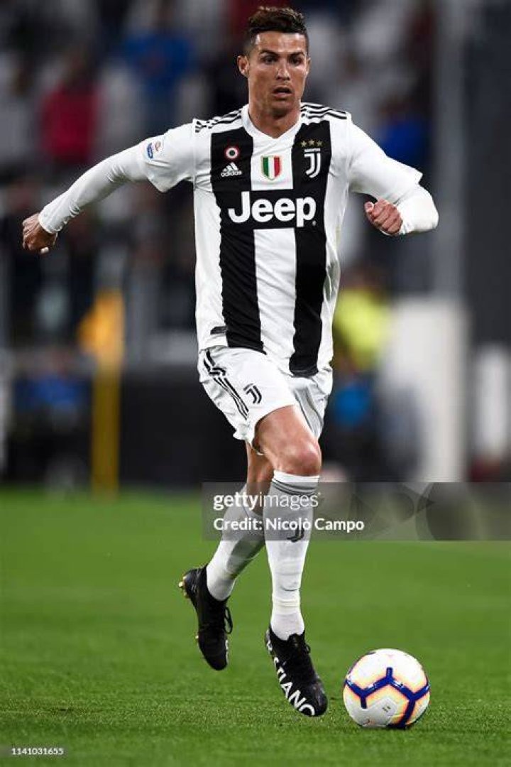 Cristiano Ronaldo of Juventus FC reacts after the UEFA Champions League round of 16 first leg soccer match between Olympique Lyon and Juventus FC in Lyon, France, 26 February 2020. Olympique Lyon vs Juventus FC, France - 26 Feb 2020