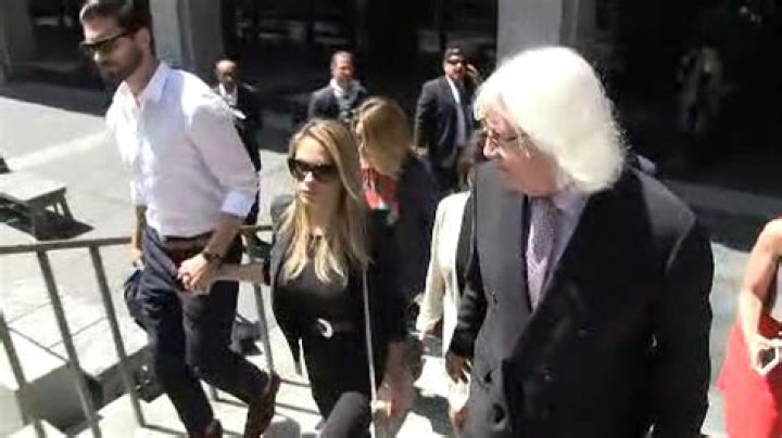 Dani Mathers leaving court