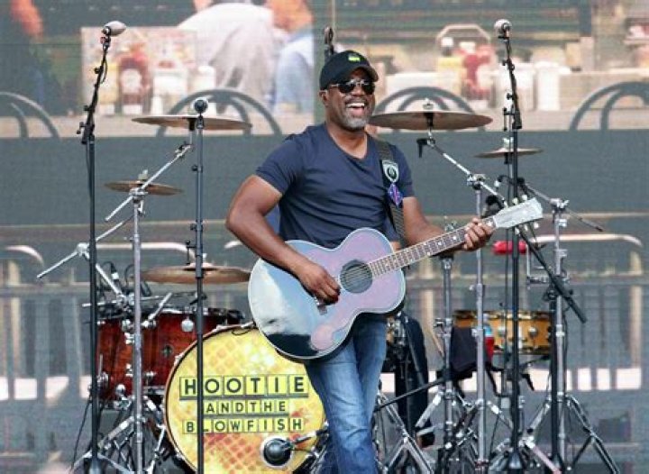 Darius Rucker with Hootie & the Blowfish perform during the Jason Aldean: High Noon Neon Tour 2018 at SunTrust Park, in AtlantaJason Aldean: High Noon Neon Tour 2018 - , Atlanta, USA - 21 Jul 2018
