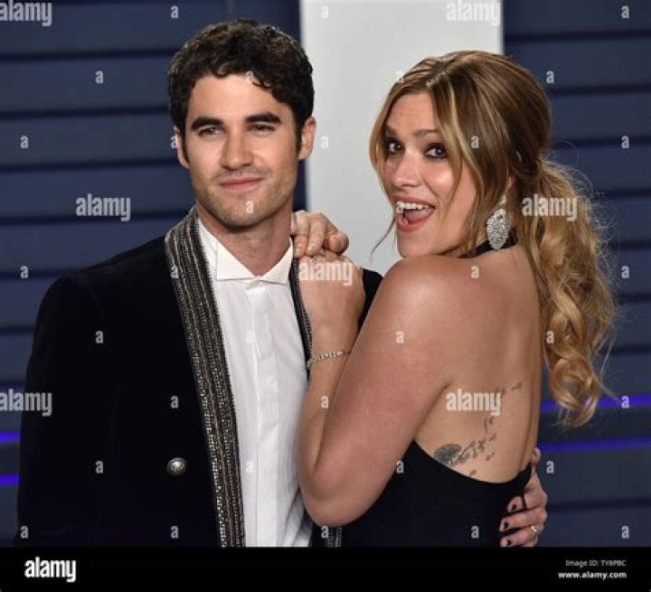 Darren Criss (L) and Mia Swier arrive for the Vanity Fair Oscar Party at the Wallis Annenberg Center for the Performing Arts in Beverly Hills, California on February 24, 2019.Academy Awards 2019, Beverly Hills, California, United States - 25 Feb 2019