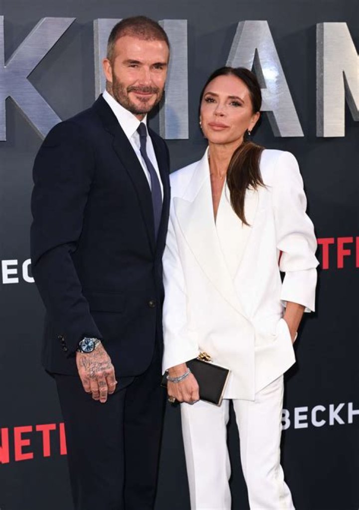 David Beckham and Victoria Beckham in the front rowKent & Curwen show, Front Row, Fall Winter 2019, London Fashion Week Men's, UK - 06 Jan 2019