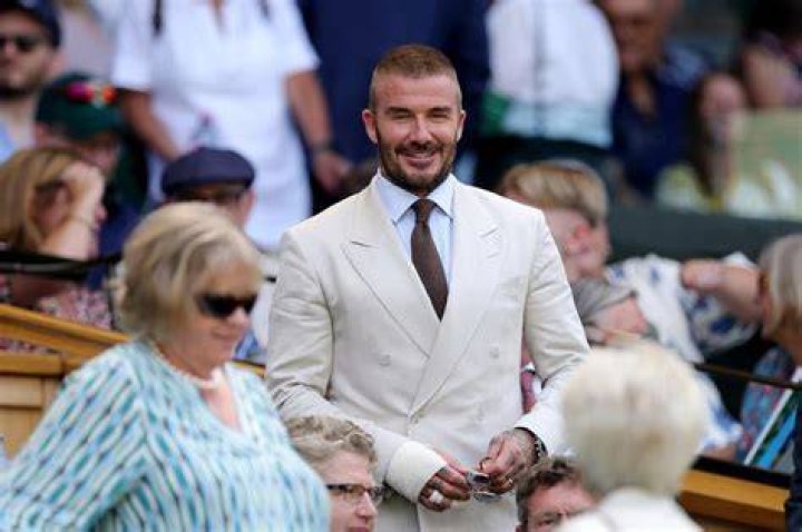 David Beckham At Wimbledon