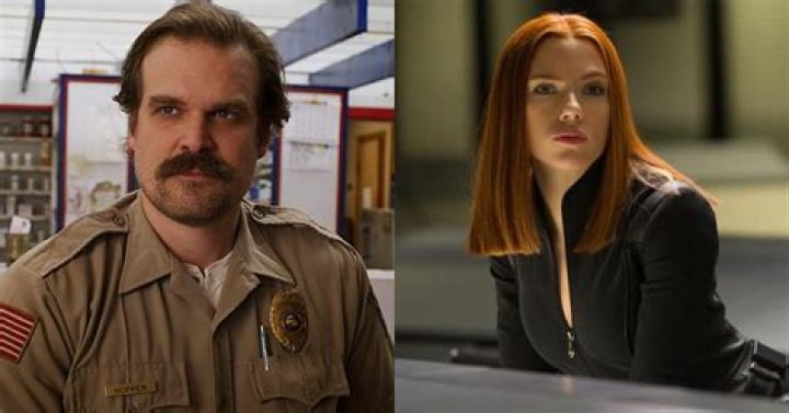 David Harbour With Scarlett Johansson & Florence Pugh