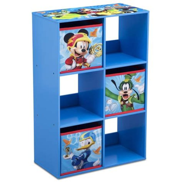Delta Children 6 Cubby Storage Unit, Disney Minnie Mouse