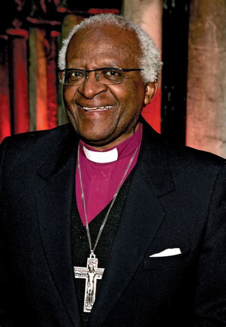 Desmond Tutu Arrives At South Africa World Economic Forum