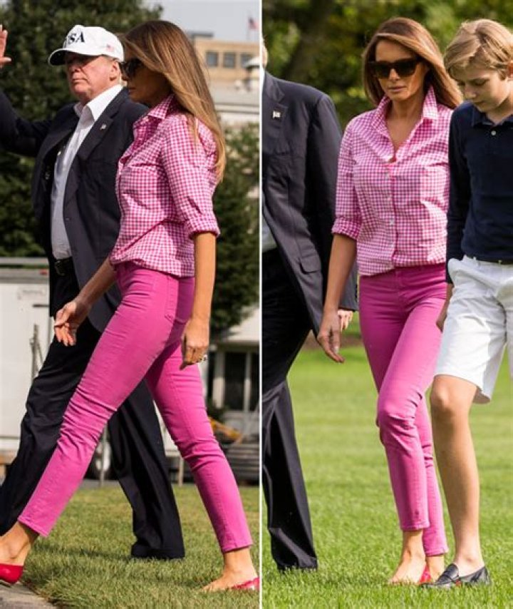 Donald, Barron & Melania Trump At Camp David — Pics