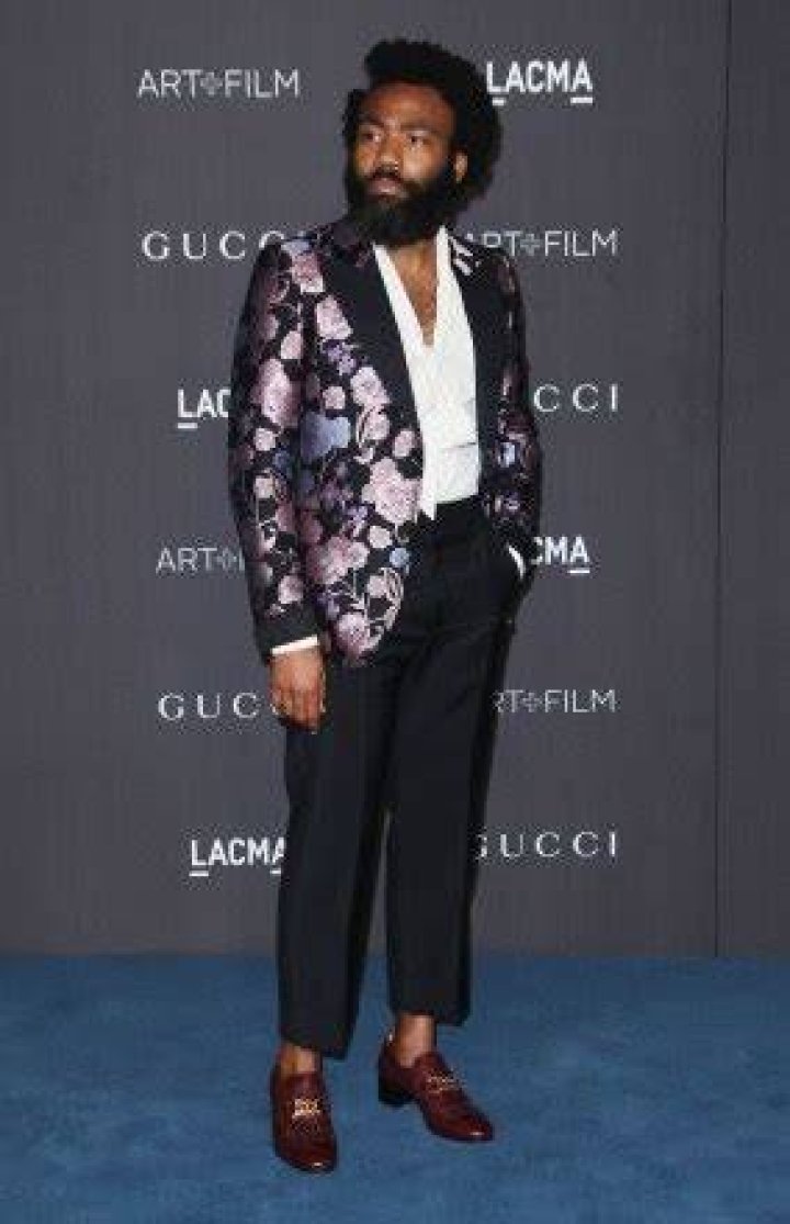 Donald Glover LACMA Art and Film Gala, Arrivals, Los Angeles, USA - 02 Nov 2019 Wearing Gucci