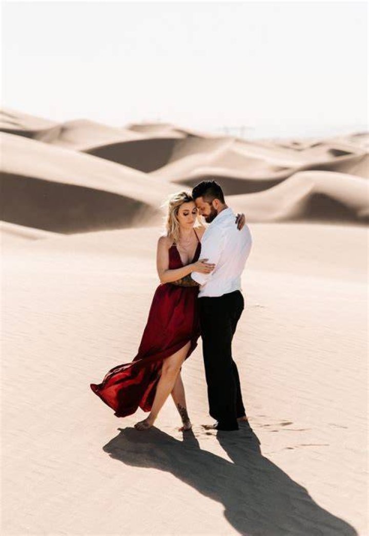 Dressed-Down In Dunes After Shoot