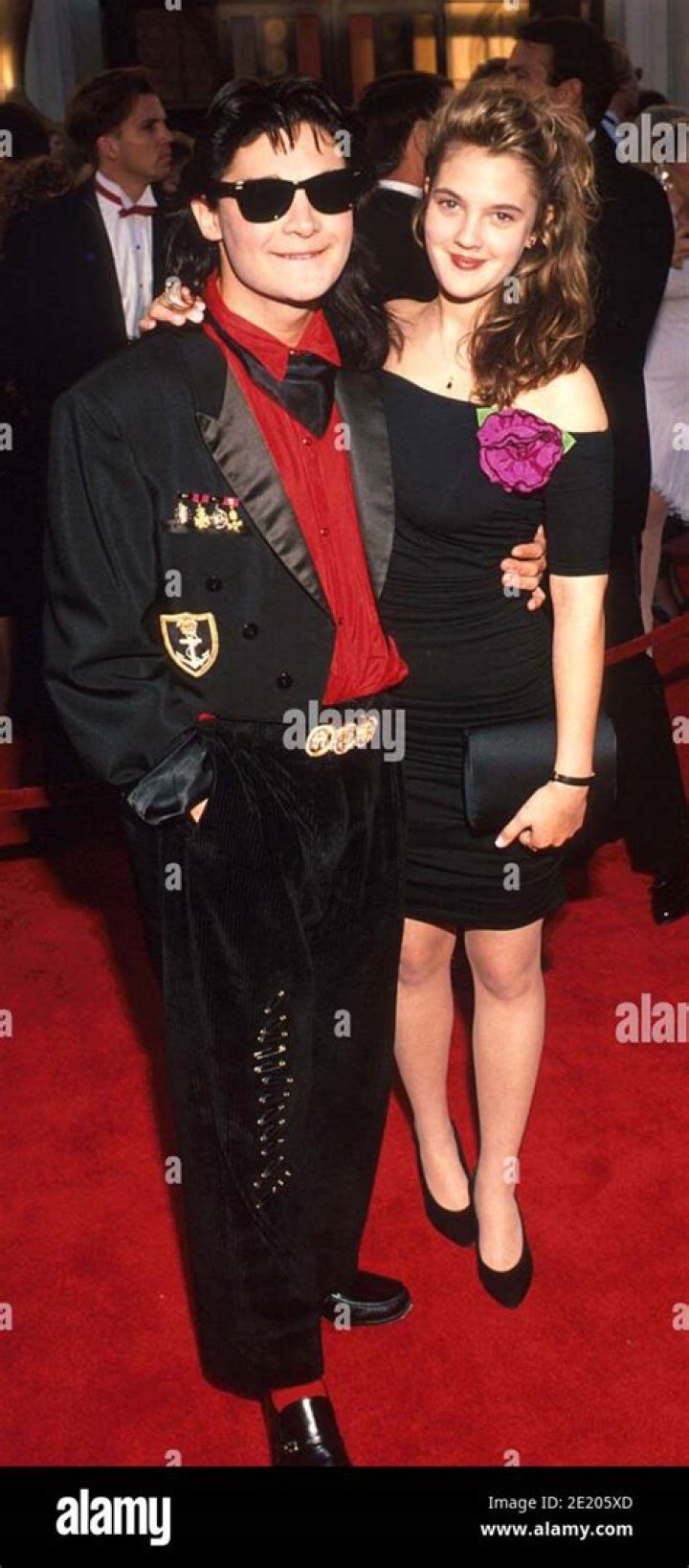 Drew Barrymore and Corey Feldman