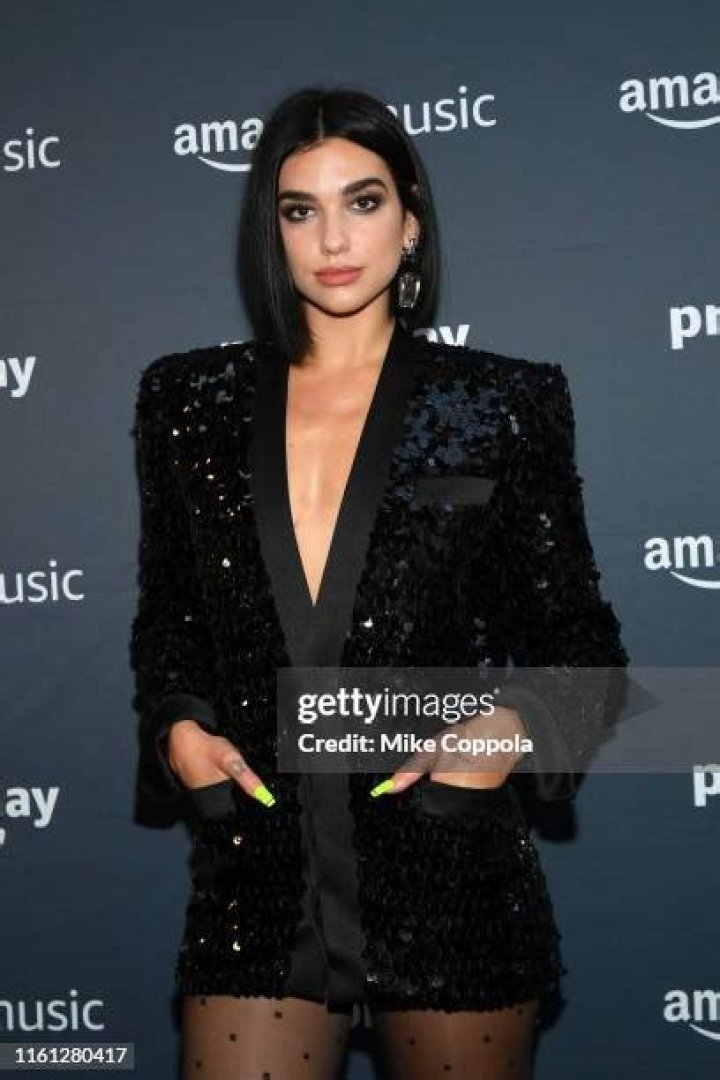 Dua Lipa Prime Day Concert by Amazon, Arrivals, New York, USA - 10 Jul 2019 Wearing Saint Laurent same outfit as catwalk model *10119307bb